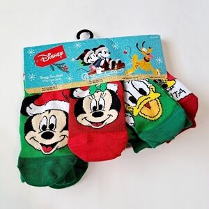 Disney Family Fun Festive Character 4 Pair‎ Holiday Socks